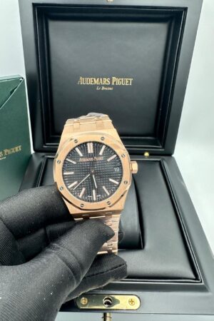 Audemars Royal Oak 41 Rose Gold / Black Super Clone