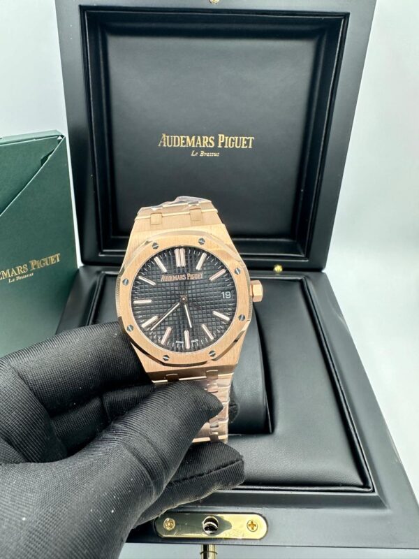 Audemars Royal Oak 41 Rose Gold / Black Super Clone