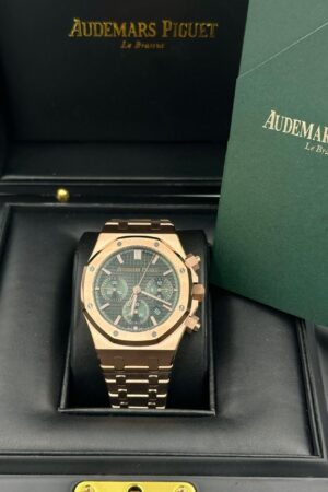 Audemars Piguet Royal Oak Rose Gold Green Dial Super Clone