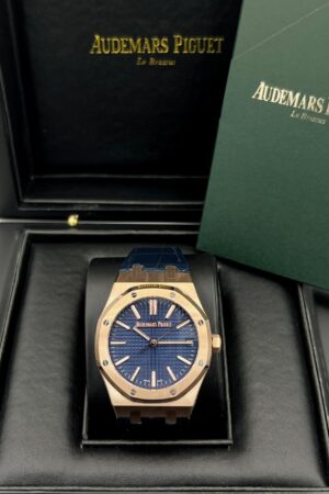 Audemars Piguet Royal Oak Rose Gold Blue Super Clone