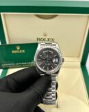 Rolex Day-Date 36mm Black Dial 118346 Super Clone