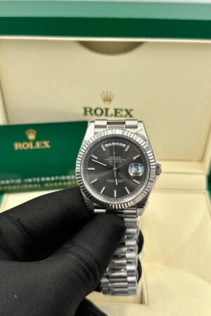 Rolex Day-Date 36mm Black Dial 118346 Super Clone