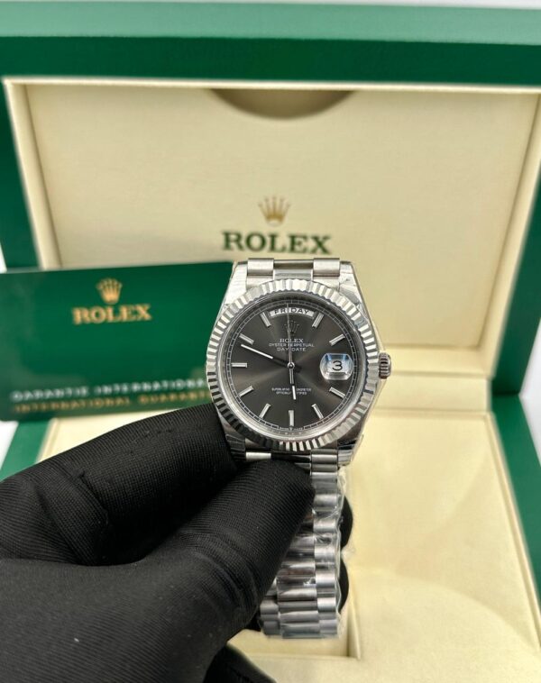 Rolex Day-Date 36mm Black Dial 118346 Super Clone