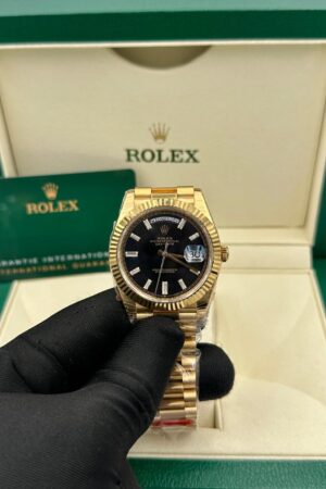 Rolex Day-Date 36mm Black Dial 18038 Super Clone