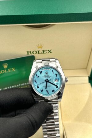 Rolex Day-Date President Ice Blue Arabic Dial Super Clone