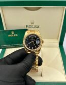 Super Clone Rolex Day-Date 40mm Black Dial