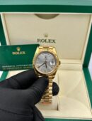 Super Clone Rolex Day-Date 40 mm Silver Dial