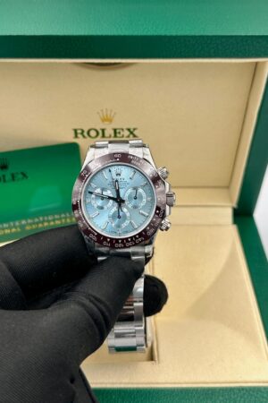 Rolex Daytona Platinum Ice Blue Diamond Dial Super Clone