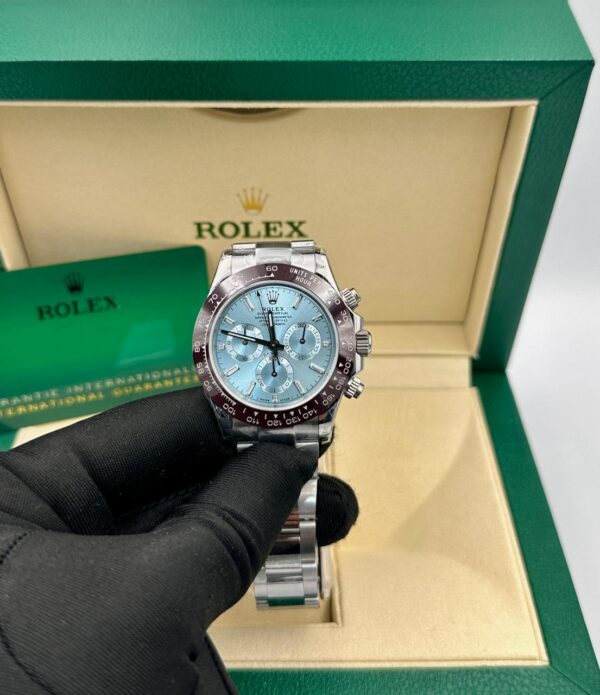 Rolex Daytona Platinum Ice Blue Diamond Dial Super Clone