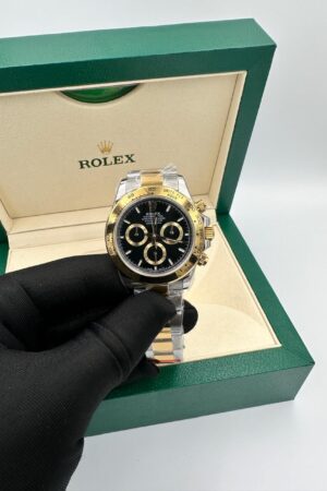 Rolex Daytona Black Dial with Gold Super Clone