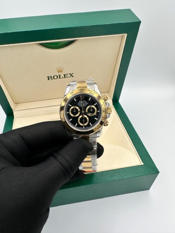 Rolex Daytona Black Dial with Gold Super Clone