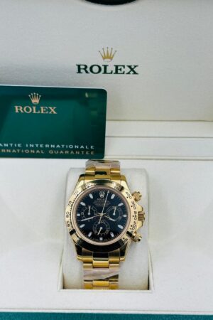 Rolex Daytona Gold 4130 Black Dial Super Clone