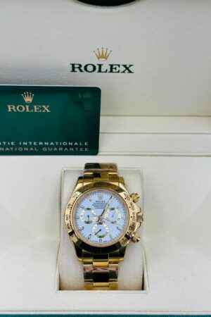 Rolex Daytona Yellow Gold White Dial Super Clone