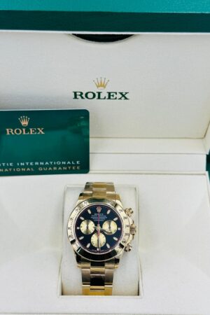 Rolex Daytona Dark Blue Dial with Gold Super Clone