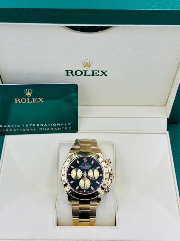 Rolex Daytona Dark Blue Dial with Gold Super Clone