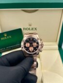 Rolex Daytona Oyster Rose Gold Watch Black Dial Super Clone