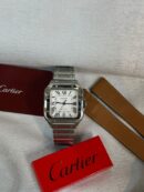Cartier Santos Stainless Steel Silver Super Clone