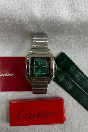 Cartier Santos de Cartier Green Dial WSSA0062 Super Clone