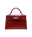 Hermès Kelly II Sellier Mini Rouge H Box Calf Leather Palladium Hardware