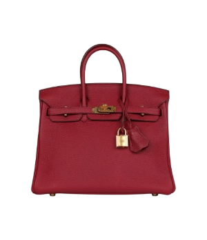 Hermès Birkin 25 Rubis Togo Gold Hardware