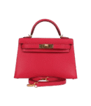 Hermès Kelly Sellier 20 Rose Extreme Chevre Gold Hardware