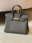 Hermès Birkin 25 bag in Gris Meyer Togo Leather