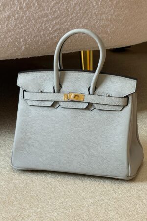 Hermès Birkin 25 bag in Gris Neve Togo Leather