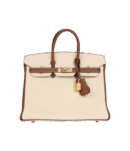 Hermès Birkin 25 Nata and Gold Clemence Brushed Gold Hardware