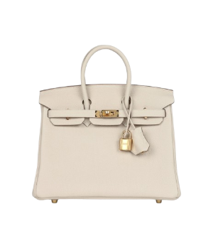 Hermès Birkin 25 Craie Togo Gold Hardware