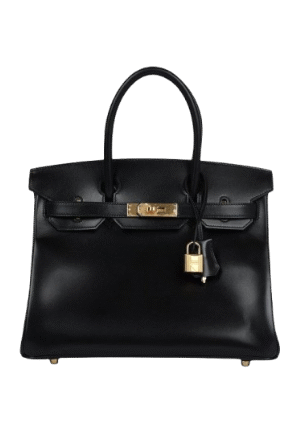 Hermès Birkin 30 Black Box Gold Hardware