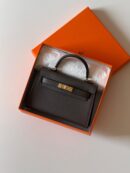 Hermès Kelly Sellier 19 Graphite Madame Gold Hardware