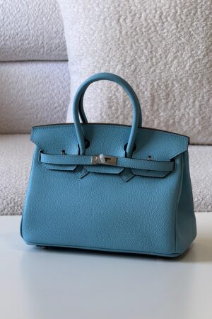 Hermès Birkin 25 bag in blue Clemence