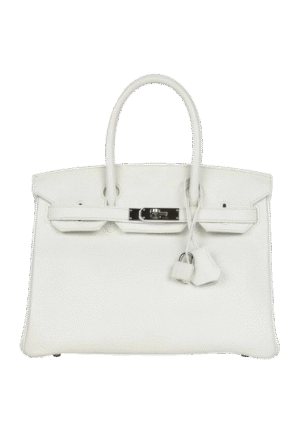 Hermès Birkin 30 White Clemence Palladium Hardware