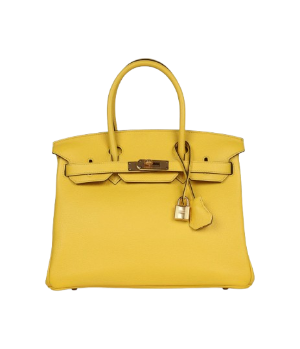 Hermès Birkin 30 Jaune de Naples Novillo Gold Hardware