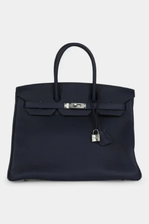 Hermès Birkin 35 Bleu Nuit Togo Palladium Hardware