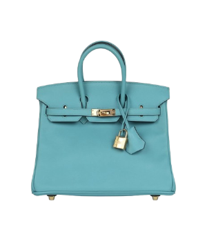 Hermès Birkin 25 Bleu Saint Cyr Swift Gold Hardware