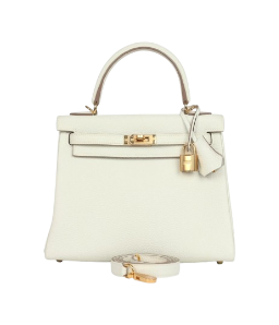 Hermes Kelly 25 Mushroom Togo Gold Hardware