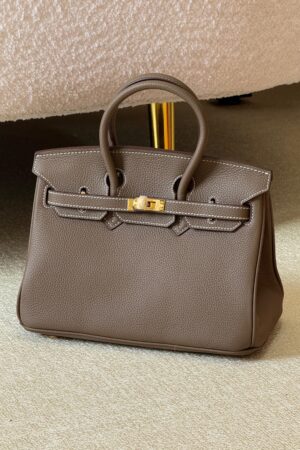 Hermès Birkin 25 bag in Etoupe Togo leather