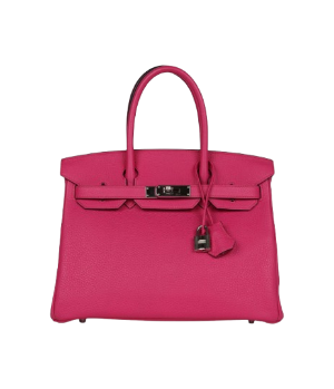 Hermès Birkin 30 Rose Shocking Clemence Palladium Hardware