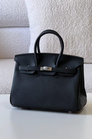 Hermès Birkin 25 bag in green Togo leather