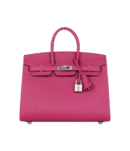 Hermès Birkin Sellier 25 Rose Pourpre Veau Madame Palladium Hardware