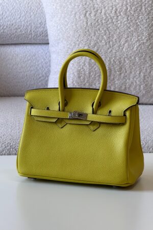 Hermès Birkin 25 handbag in Lime Epsom
