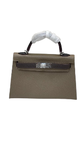 Epsom Tri-Color Mini Kelly Sellier 20 Etoupe Alezan Biscuit