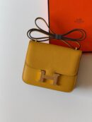 Hermès Constance 18 bag in Jaune Ambre Yellow Epsom leather