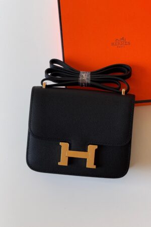 Hermès Constance 18 bag in black Epsom leather