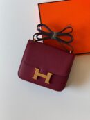Hermès Constance 18 shoulder bag in Rouge Grenat Epsom leather