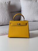 Hermès Jaune Ambre Epsom Sellier Kelly 25 Handbag