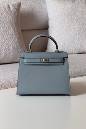 Hermès Kelly 25 Almond green epsom leather