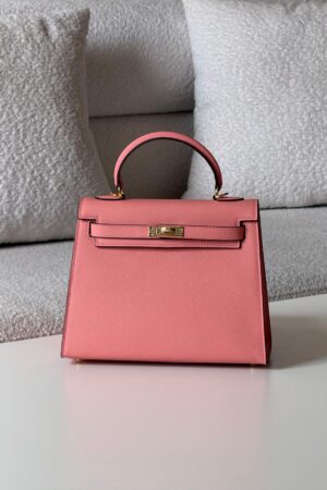 Hermès Kelly Sellier 25cm Bag Pink Rose Confetti shade