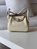 Hermès Mini Lindy 20cm bag in Nata Clemence leather